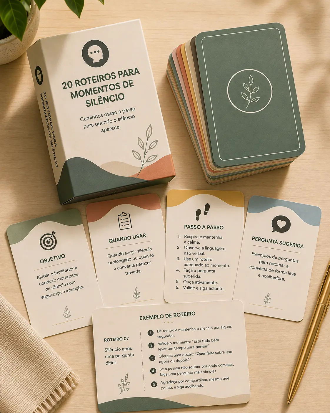 Caderno aberto com páginas de roteiros